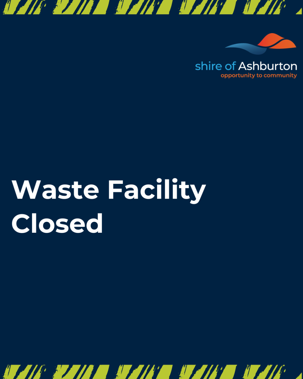 Paraburdoo Waste Facility Closed