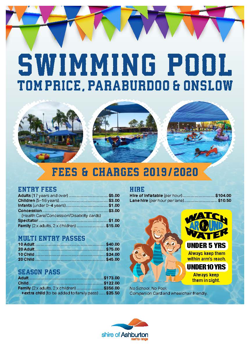 Public Swimming Pools » Shire of Ashburton