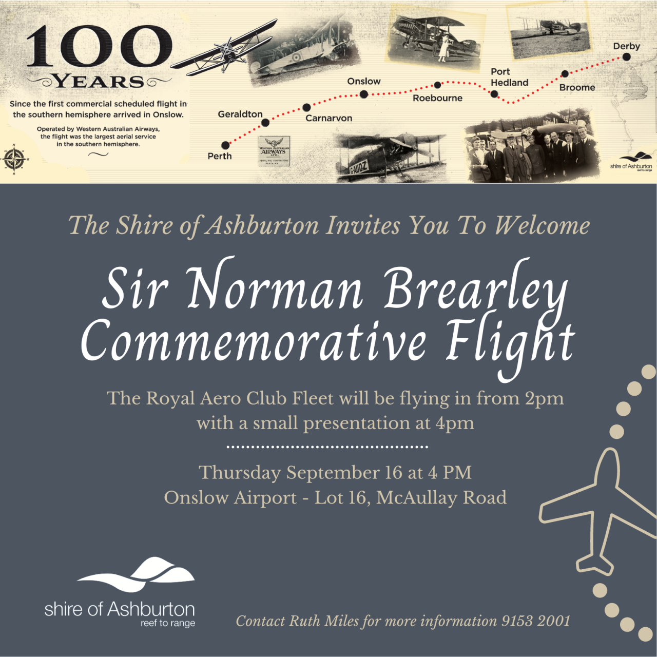 Sir Norman Brearley Commemorative Flight
