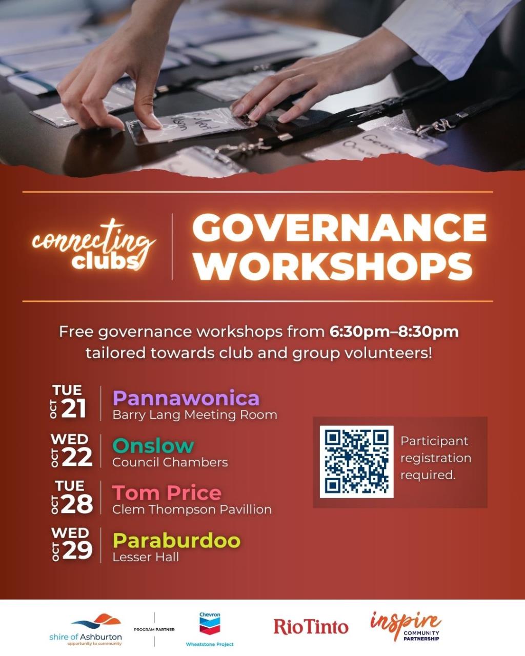 Connecting Clubs Governance Workshop - Pannawonica