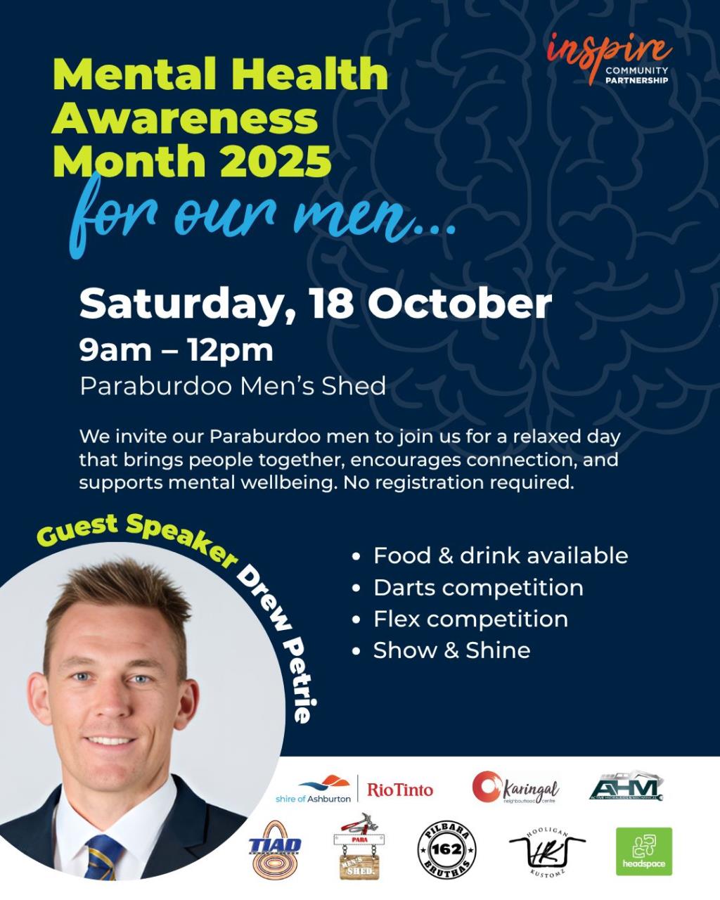 Paraburdoo Men's Shed Mental Health Day