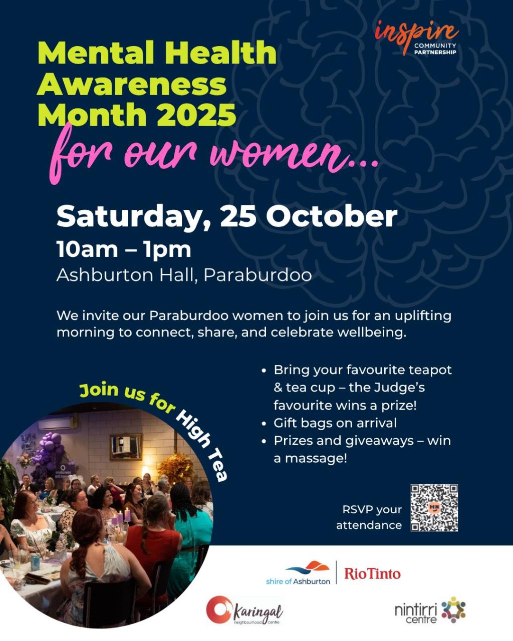 Paraburdoo Women's High Tea Mental Health Month