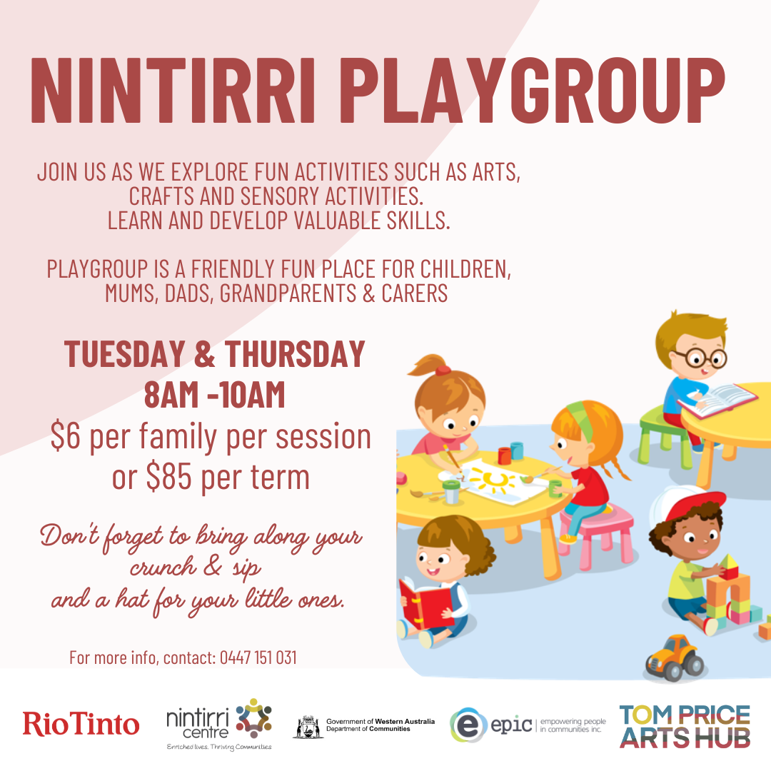 Tom Price Nintirri Playgroup