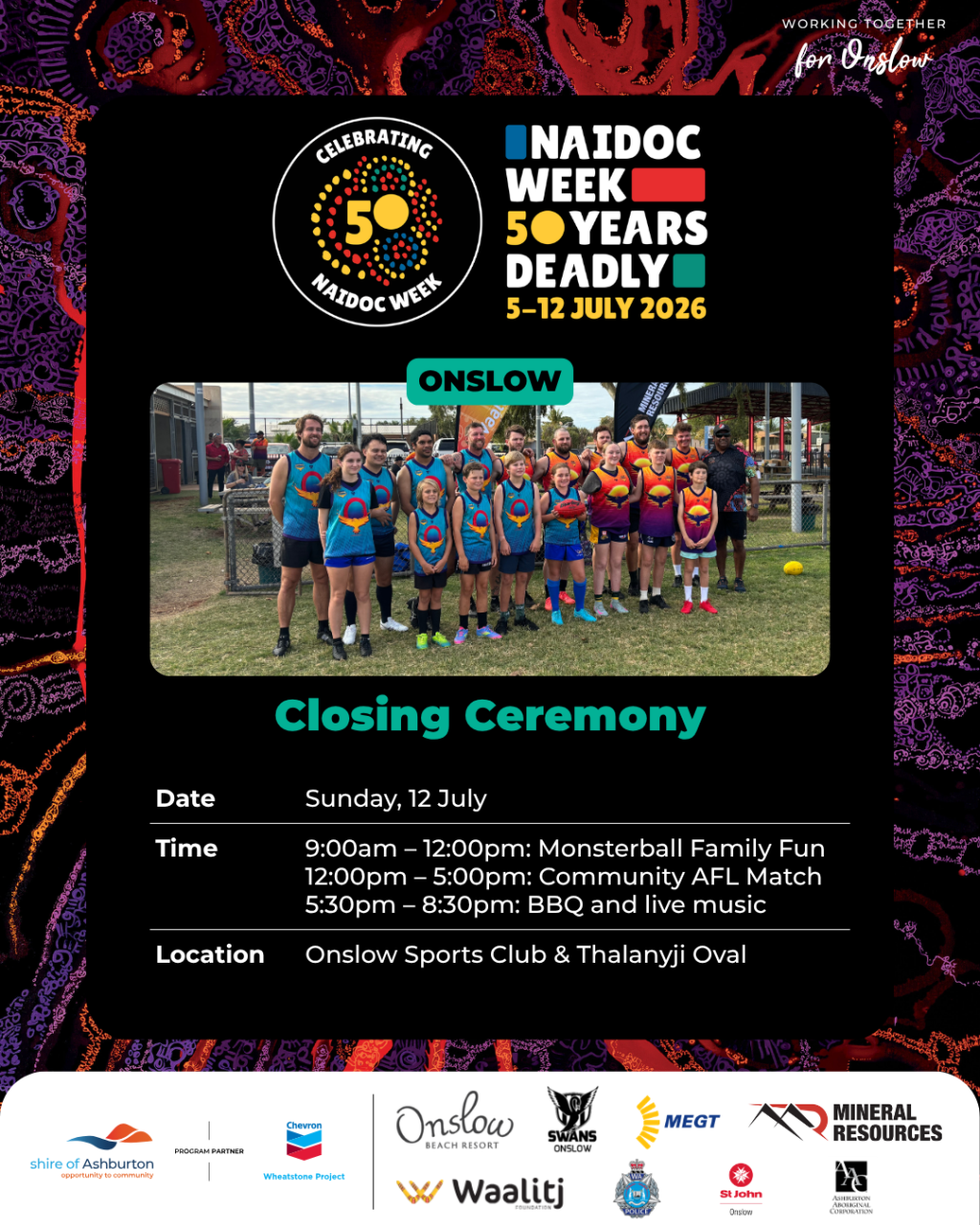 Onslow NAIDOC Week – Closing Ceremony