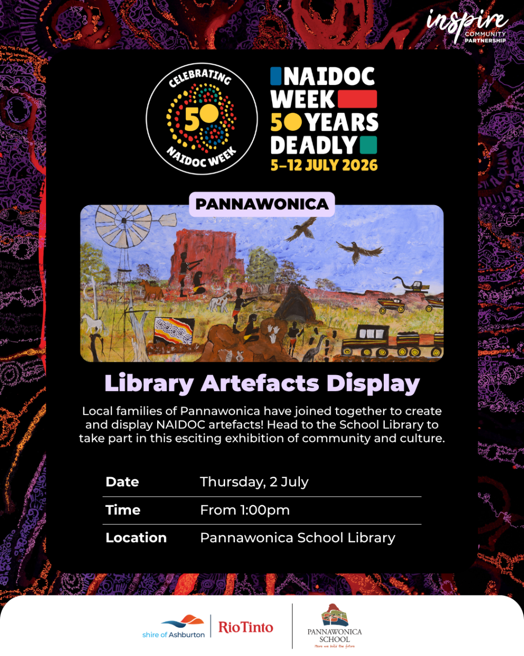 Pannawonica NAIDOC Week – Library Artefacts Display
