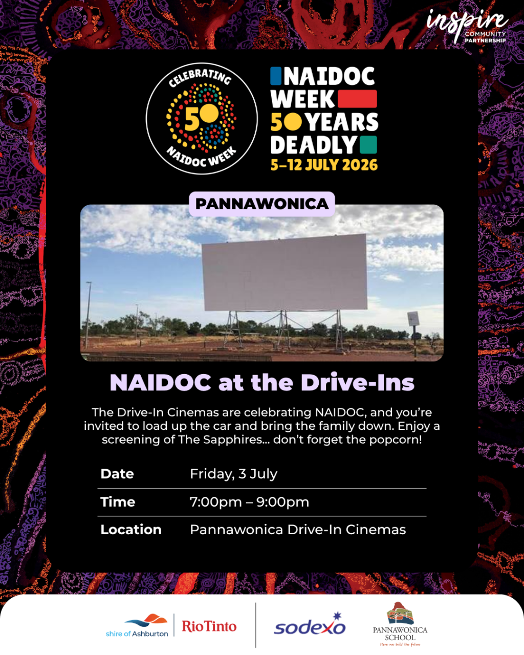 Pannawonica NAIDOC Week – NAIDOC at the Drive-Ins