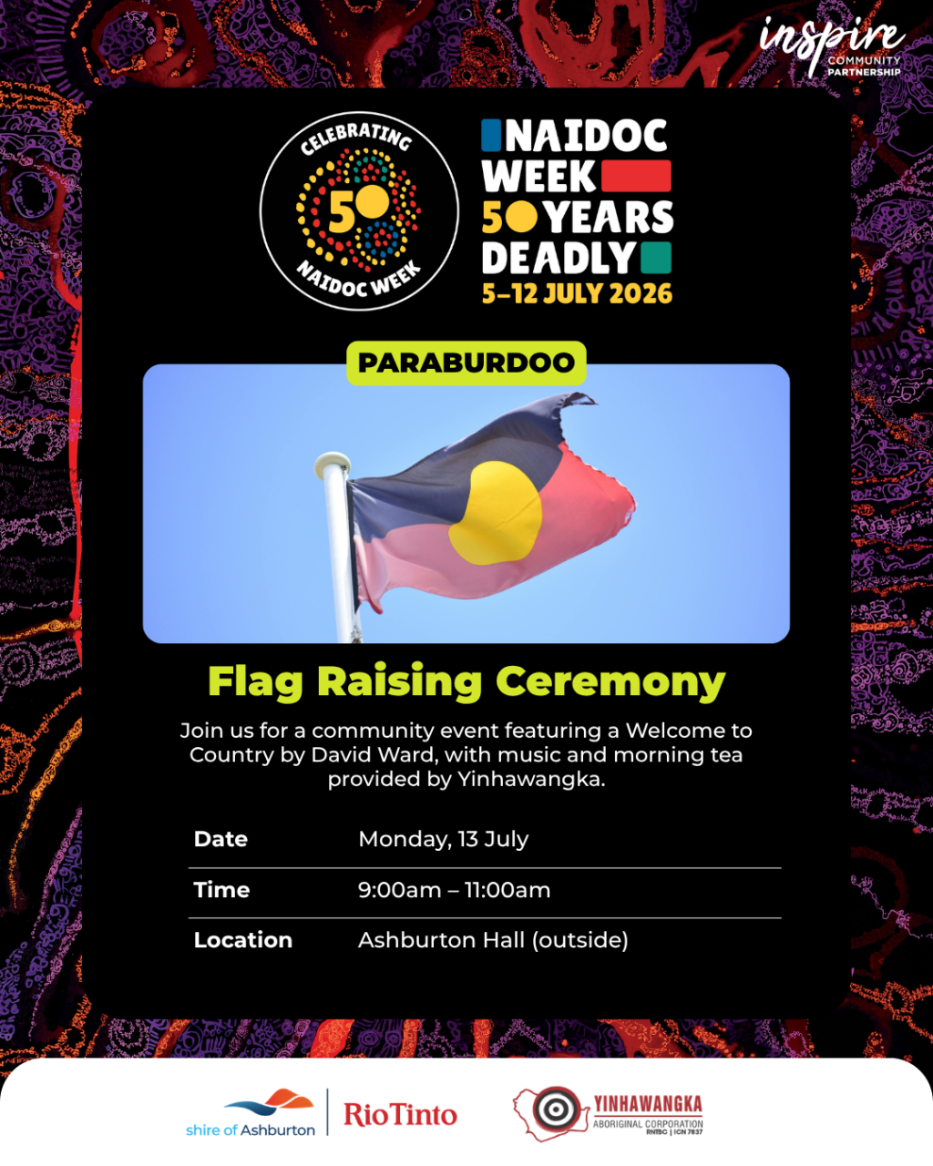 Paraburdoo NAIDOC Week – Flag Raising Ceremony