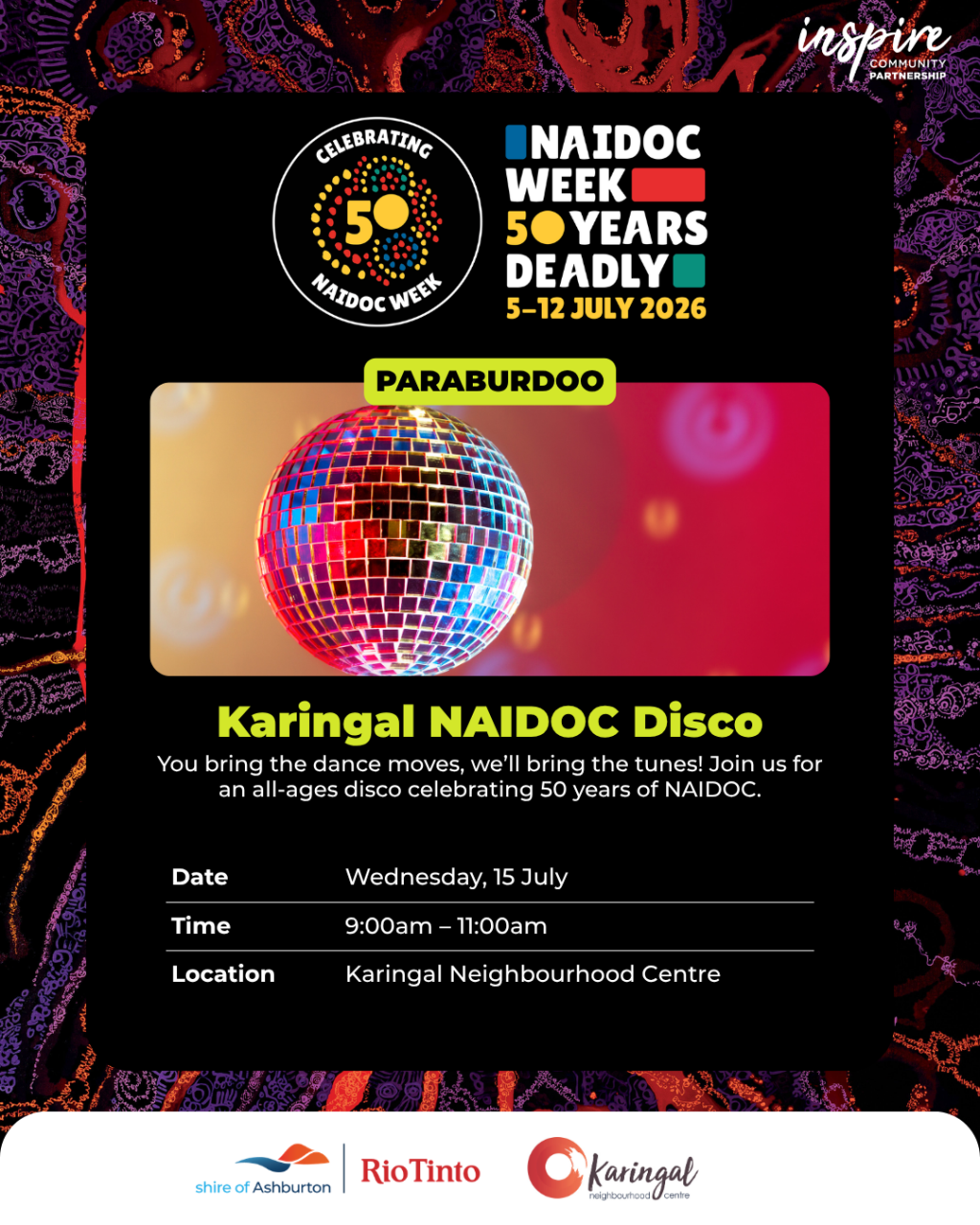 Paraburdoo NAIDOC Week – Disco at Karingal