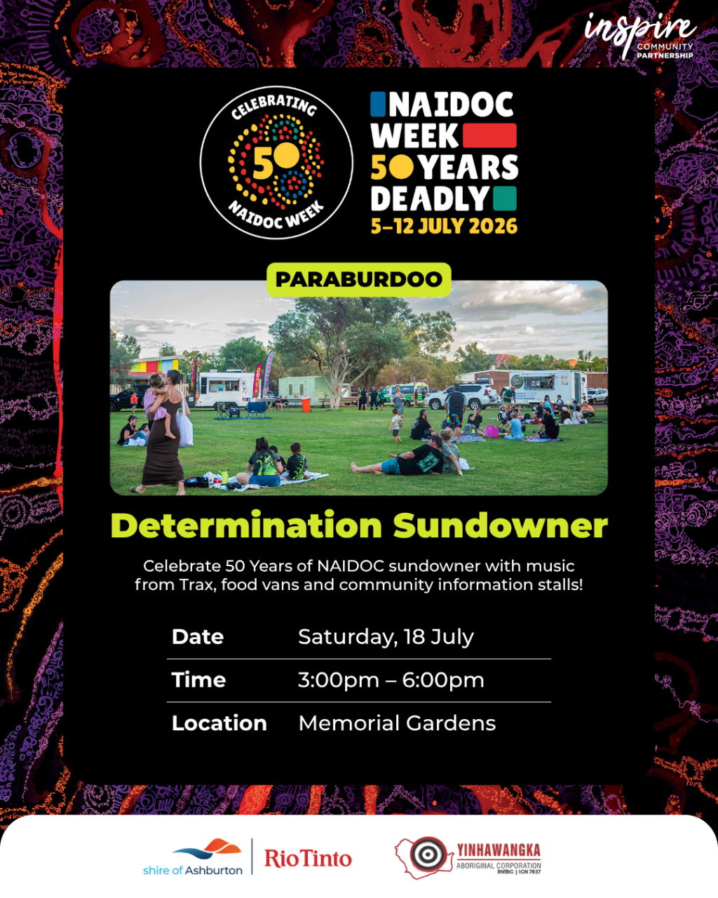 Paraburdoo NAIDOC Week – Determination Sundowner