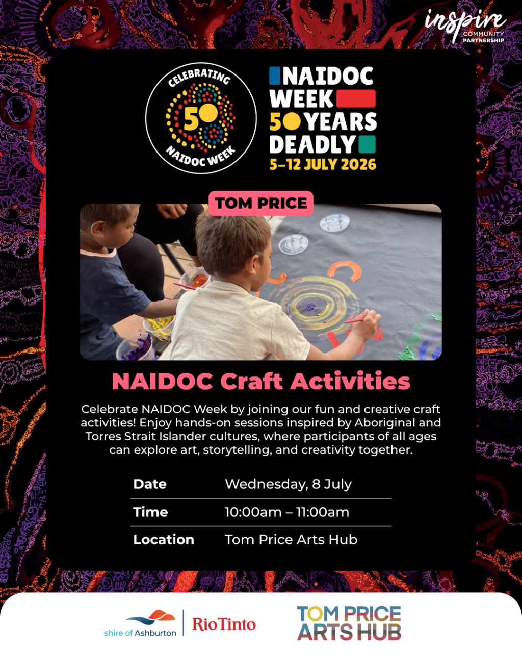 Tom Price NAIDOC Week – Craft Activities