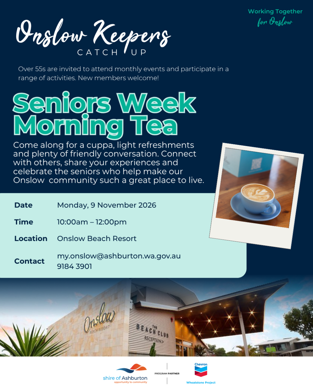 Onslow Keepers Seniors Week Morning Tea