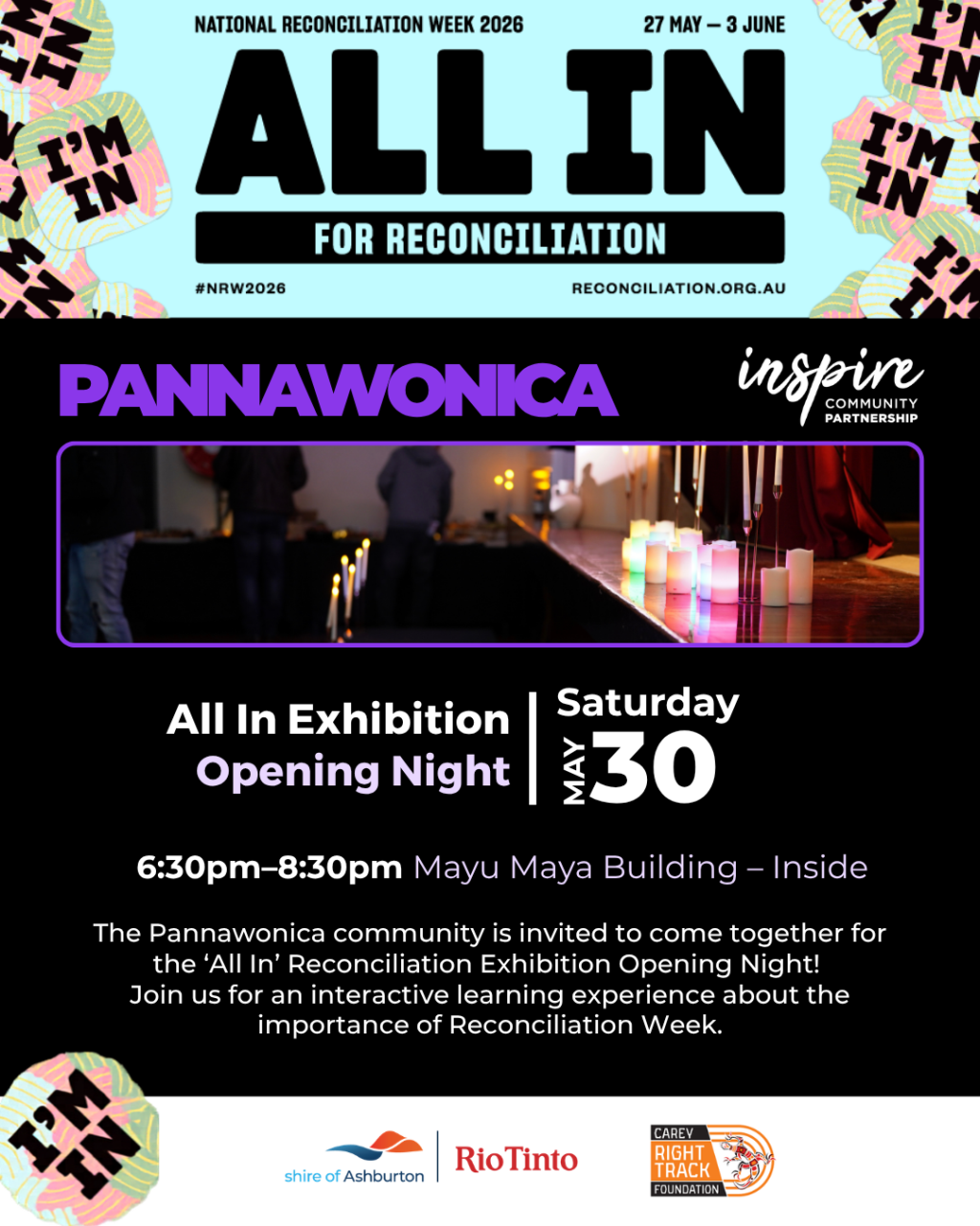 Pannawonica Reconciliation Week All In Exhibition Opening Night
