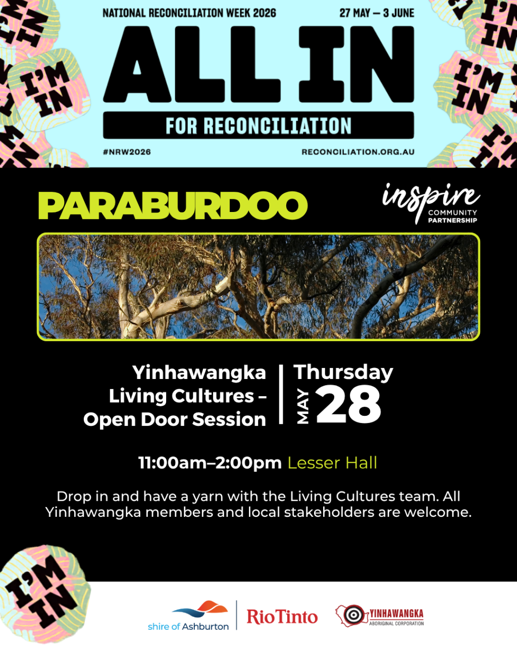 Paraburdoo Reconciliation Week Yinhawangka Living Cultures – Open Door