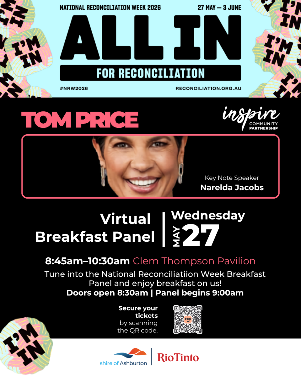 Tom Price Reconciliation Week Virtual Panel Breakfast
