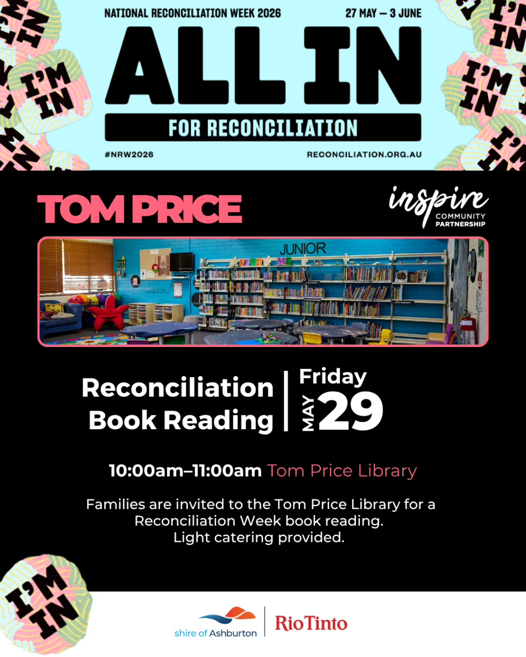 Tom Price Reconciliation Week Book Reading