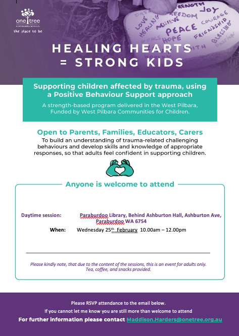 Paraburdoo Healing Hearts Workshop