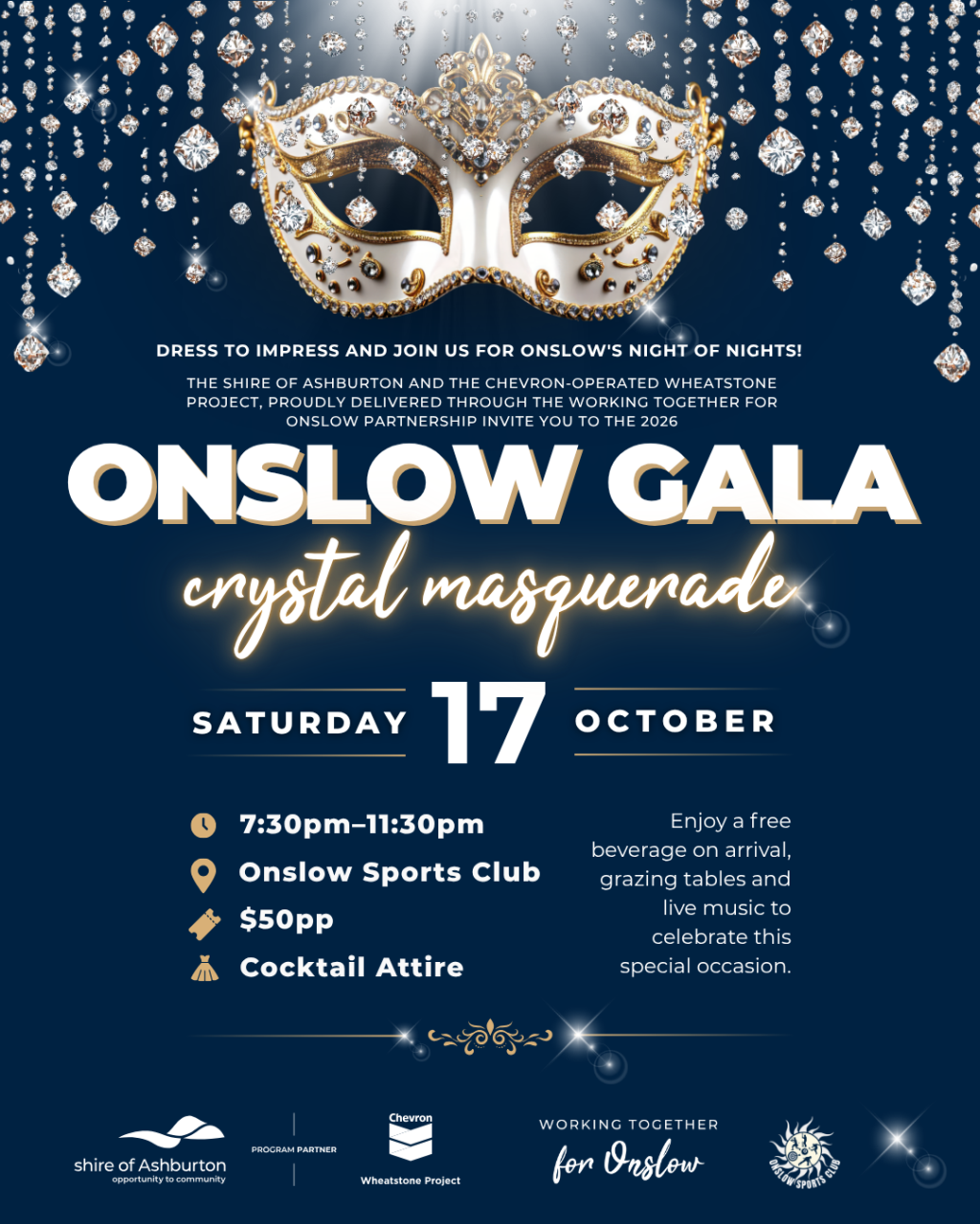 Onslow Gala 2026 – Crystal Masquerade