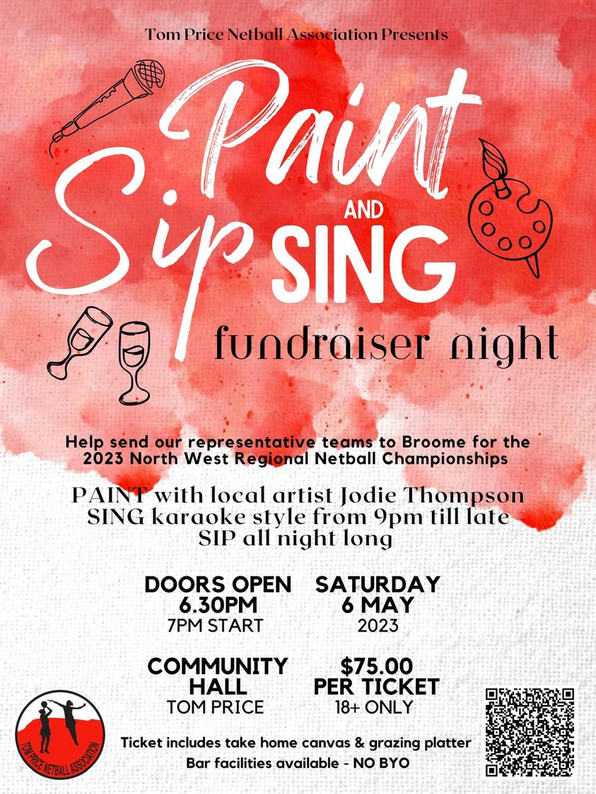 Paint, Sip & Sing Fundraiser