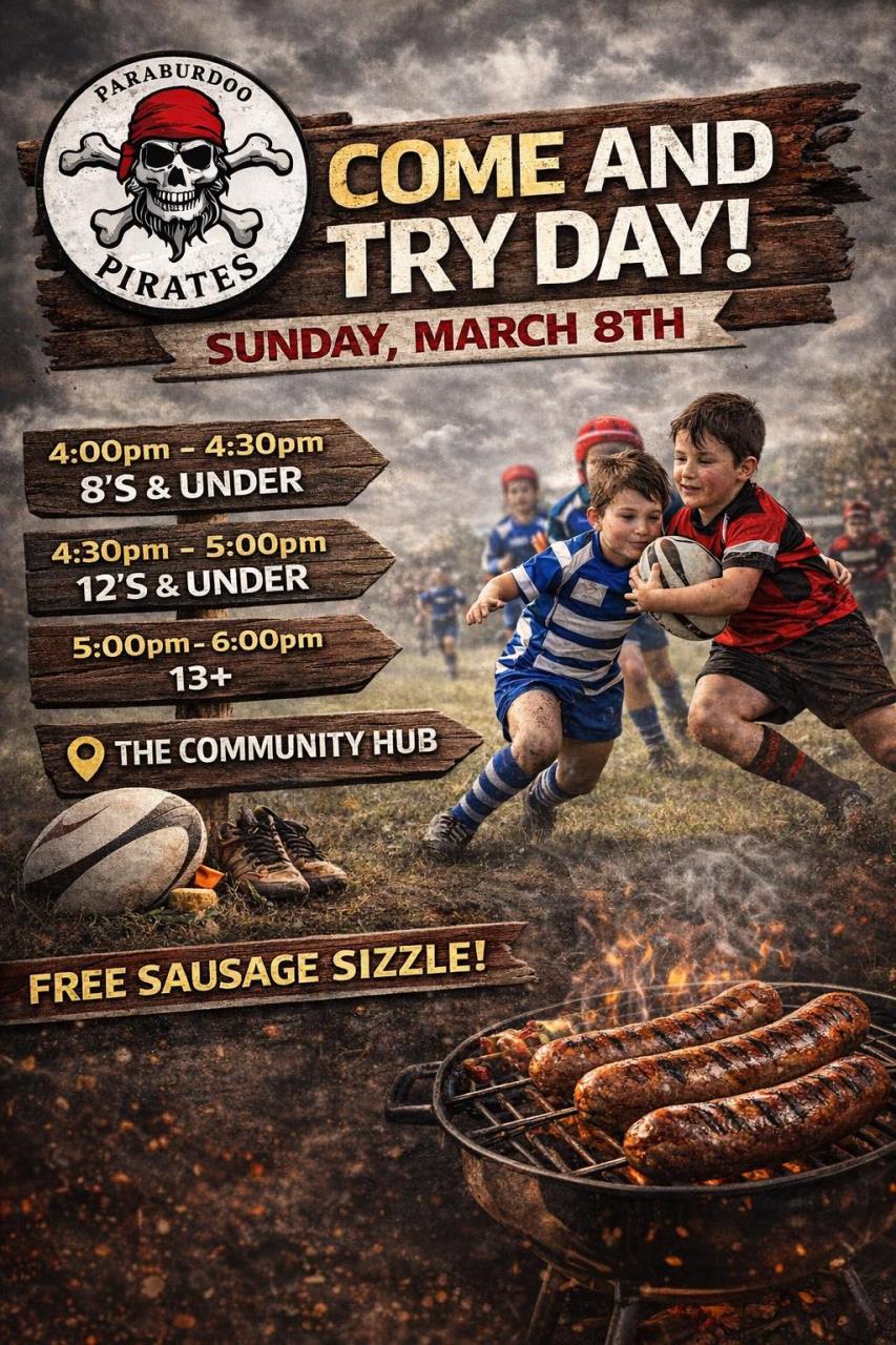 Paraburdoo Pirates Rugby League Come and Try Day