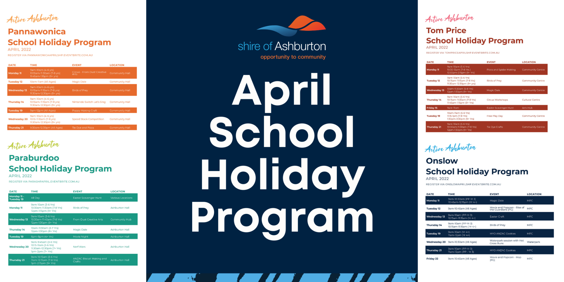 Shire of Ashburton April School Holiday Program