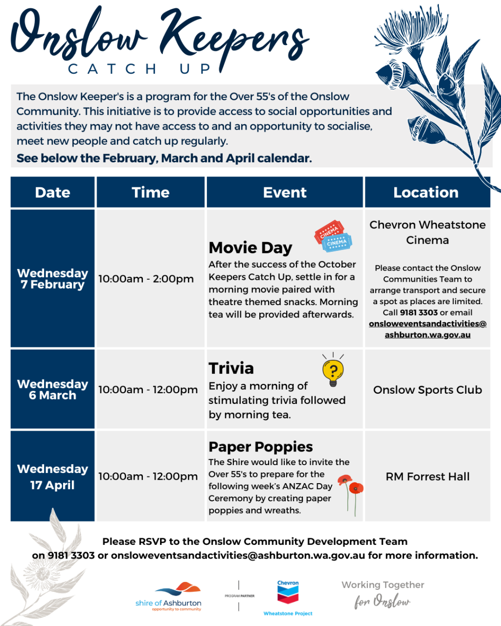 Onslow - Keepers | Feb, Mar, Apr 2024