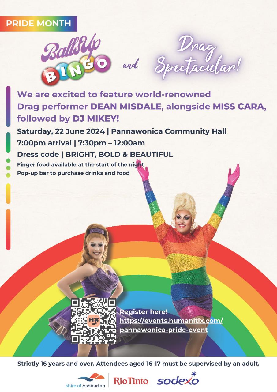 Pannawonica - Pride Month - Ballsup Bingo & Drag Spectacular