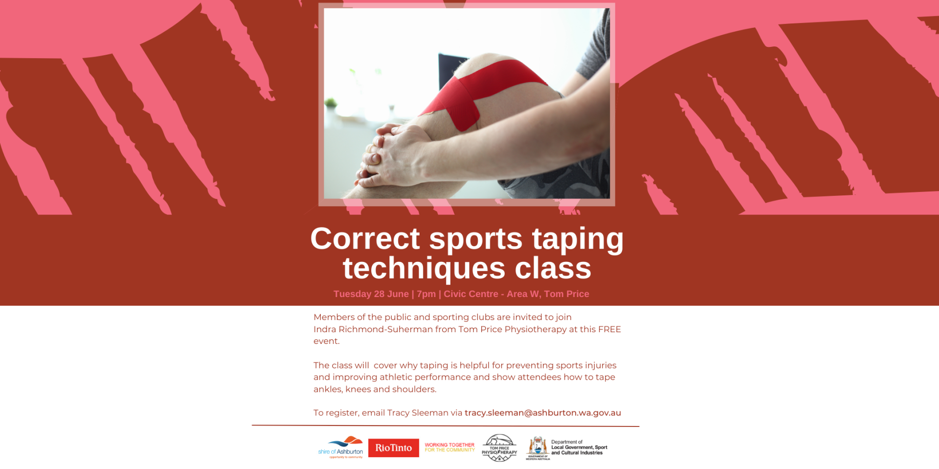 Tom Price - Correct sports taping techniques class