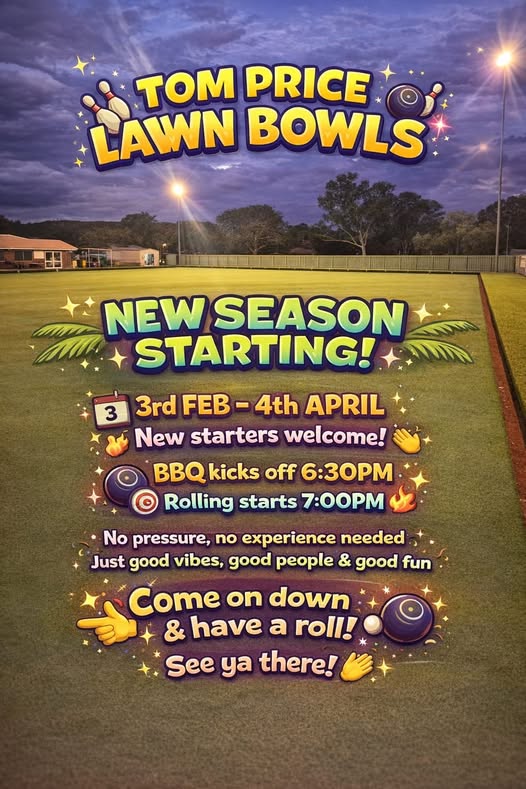 Tom Price Bowling Club Social Bowls