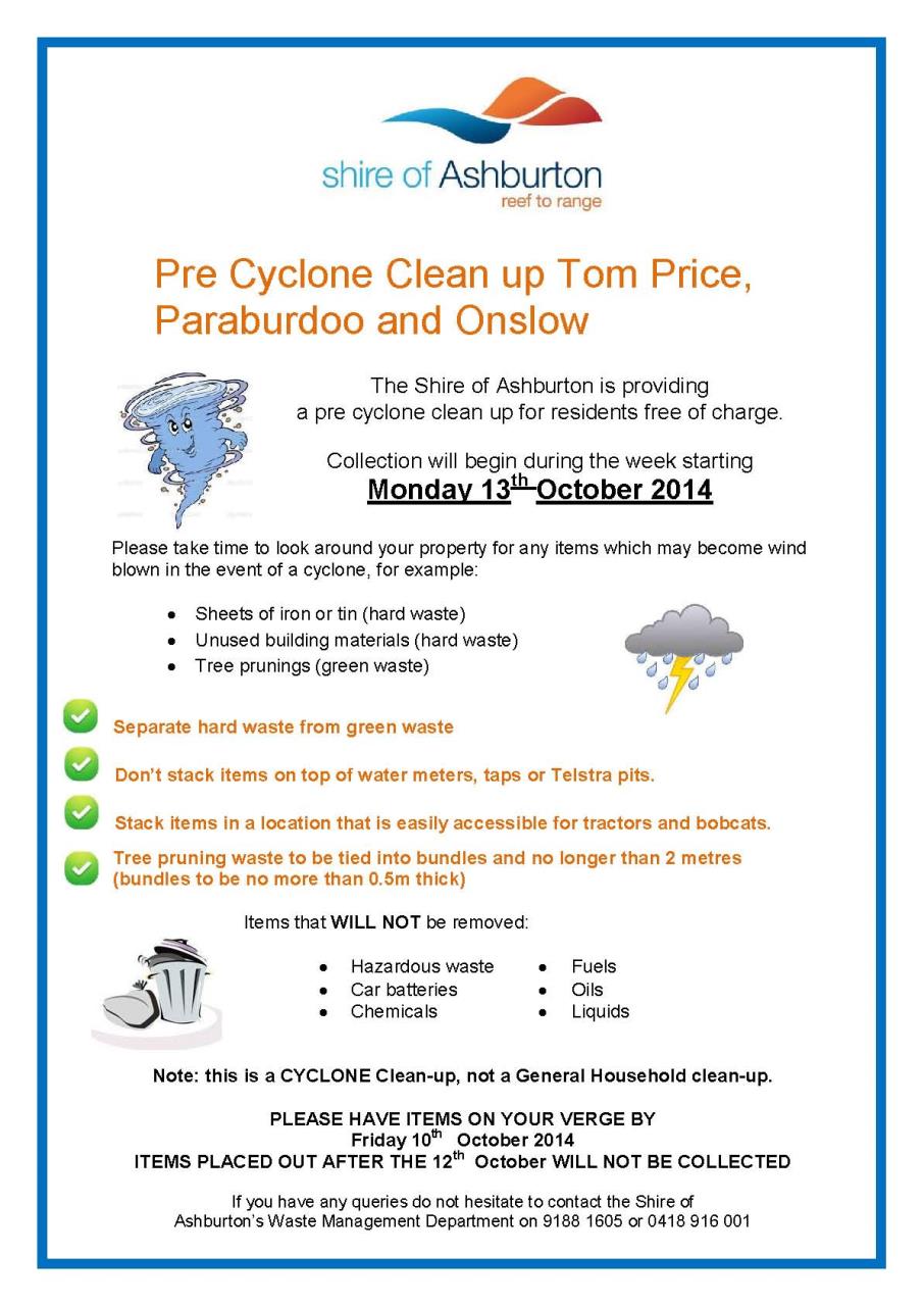 2014 Pre Cyclone Clean Up