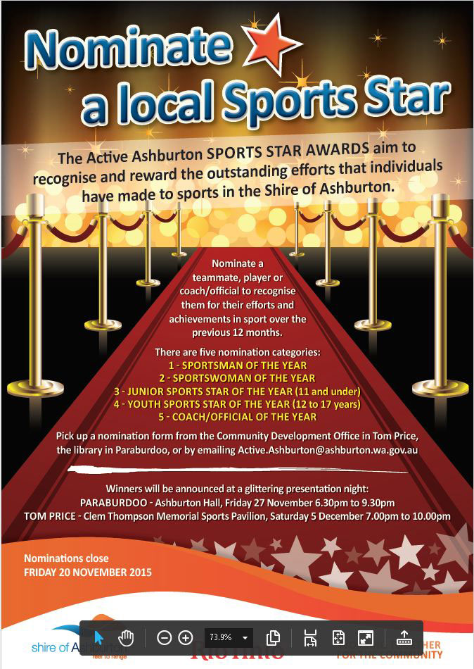 Nominate a local Sports Star