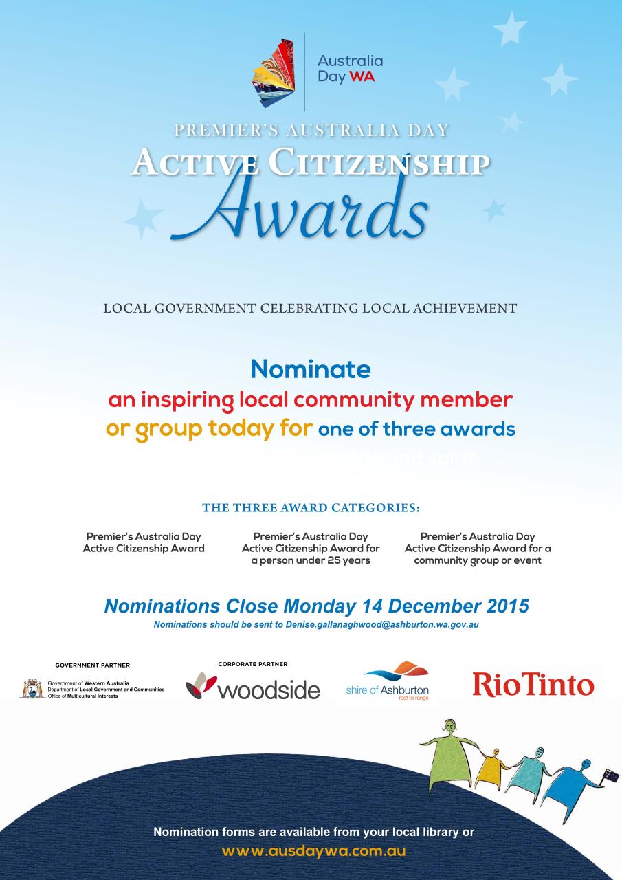 award categories and nomination form