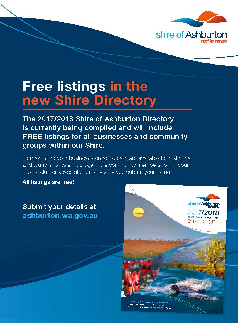 Submit your FREE listing into the new Shire Directory