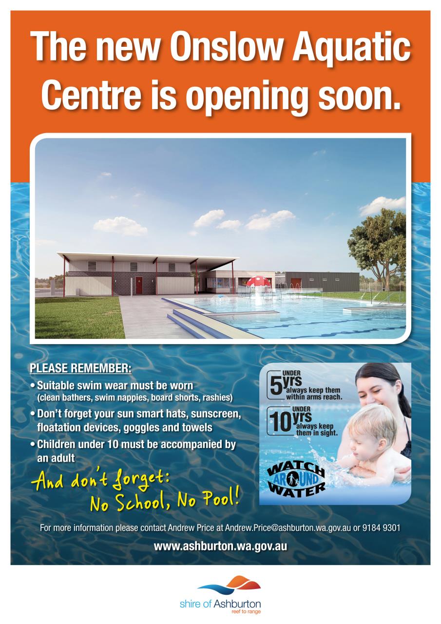 The new Onslow Aquatic Centre is coming soon