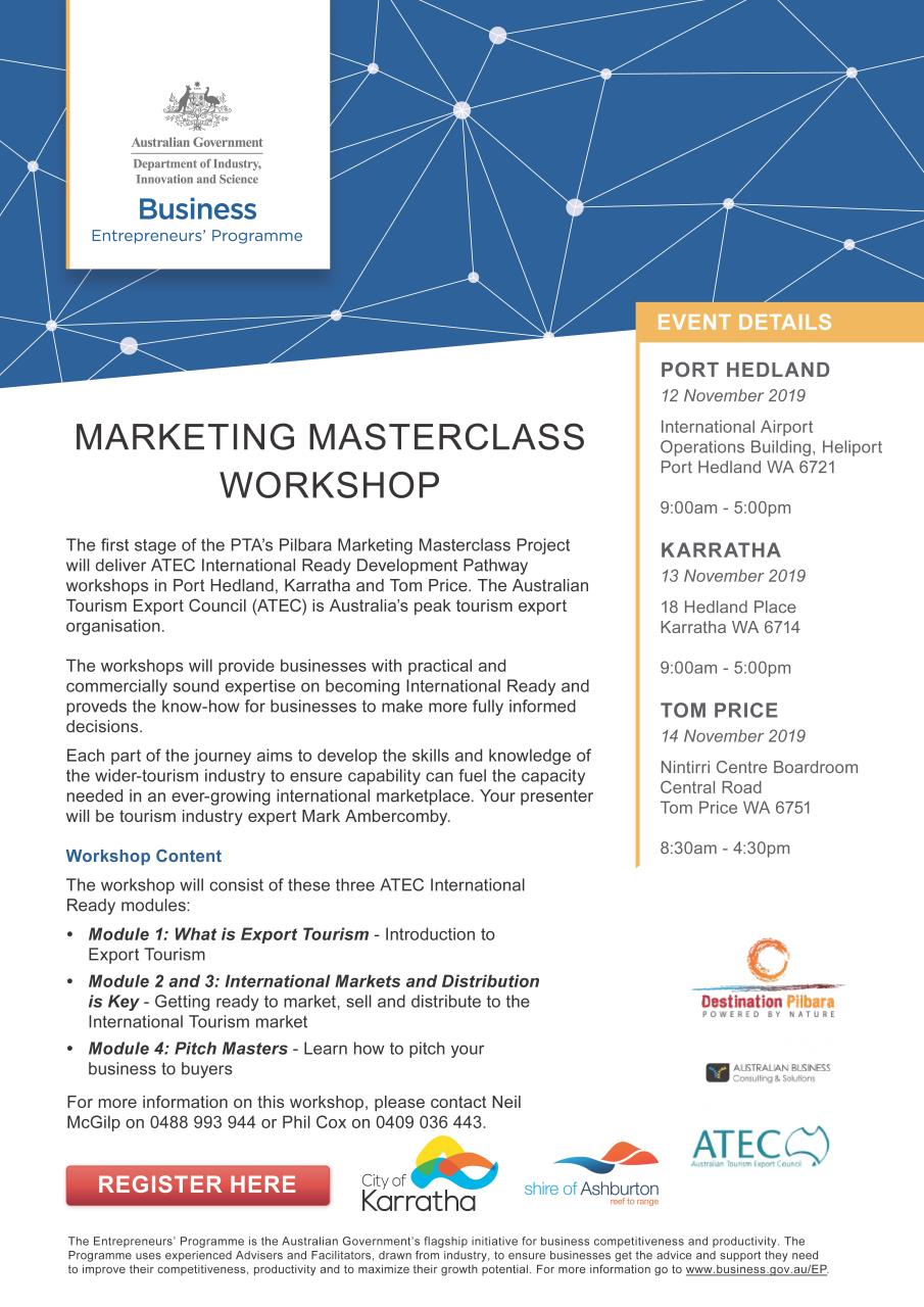 Marketing Masterclass for Tourism