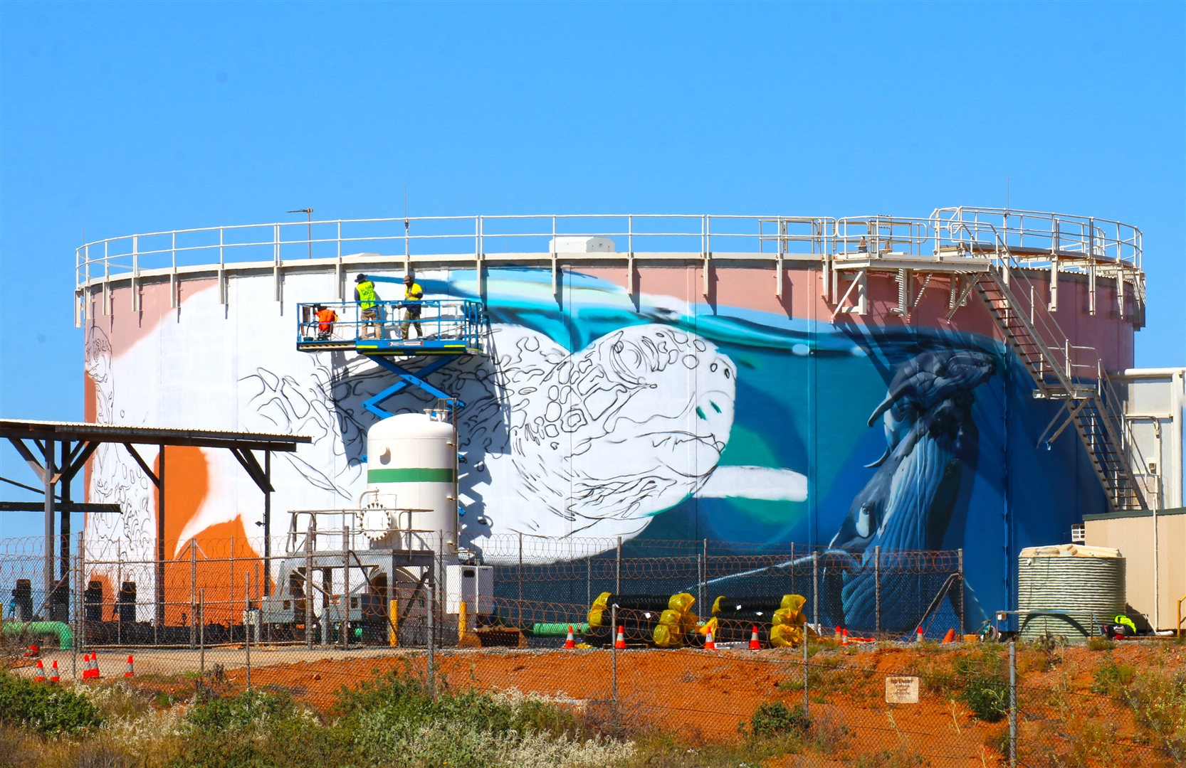 Onslow Water Tanks Mural Project