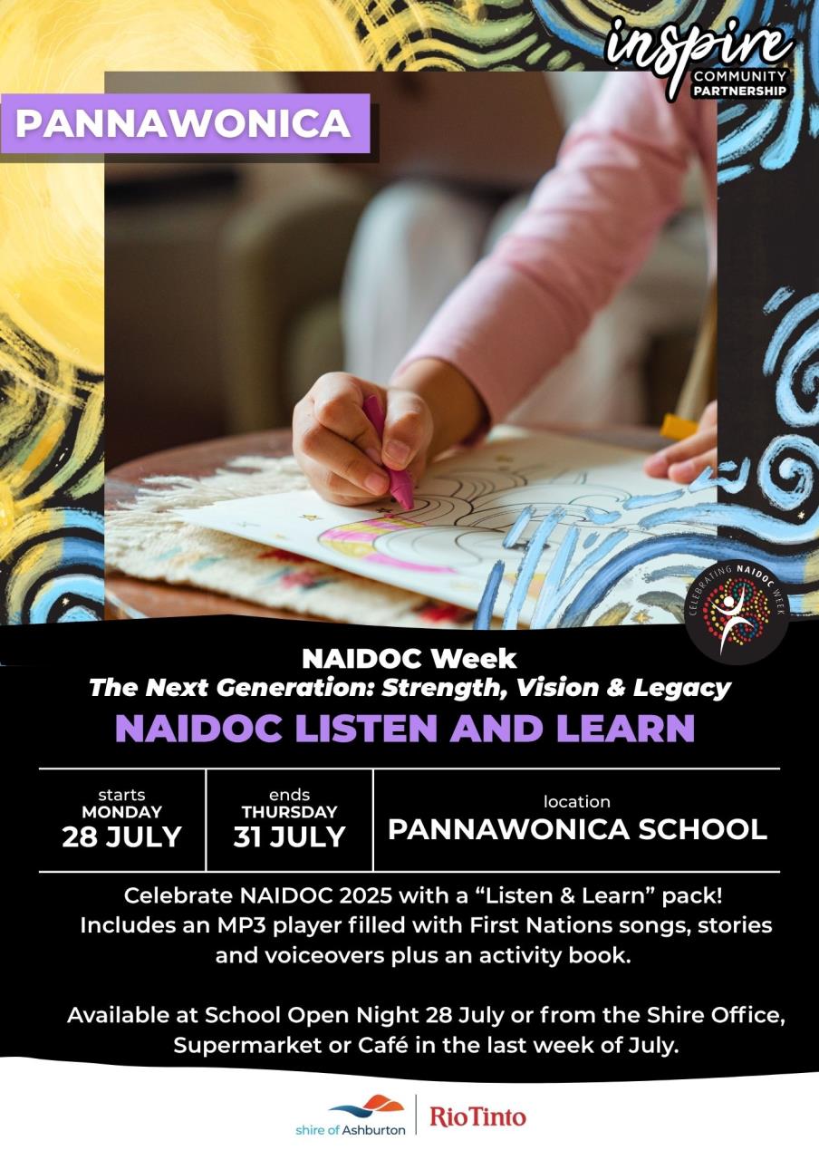 Pannawonica NAIDOC Week - Listen and Learn