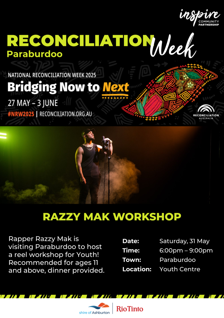 Paraburdoo Reconciliation Week - Razzy Mac Youth Workshop