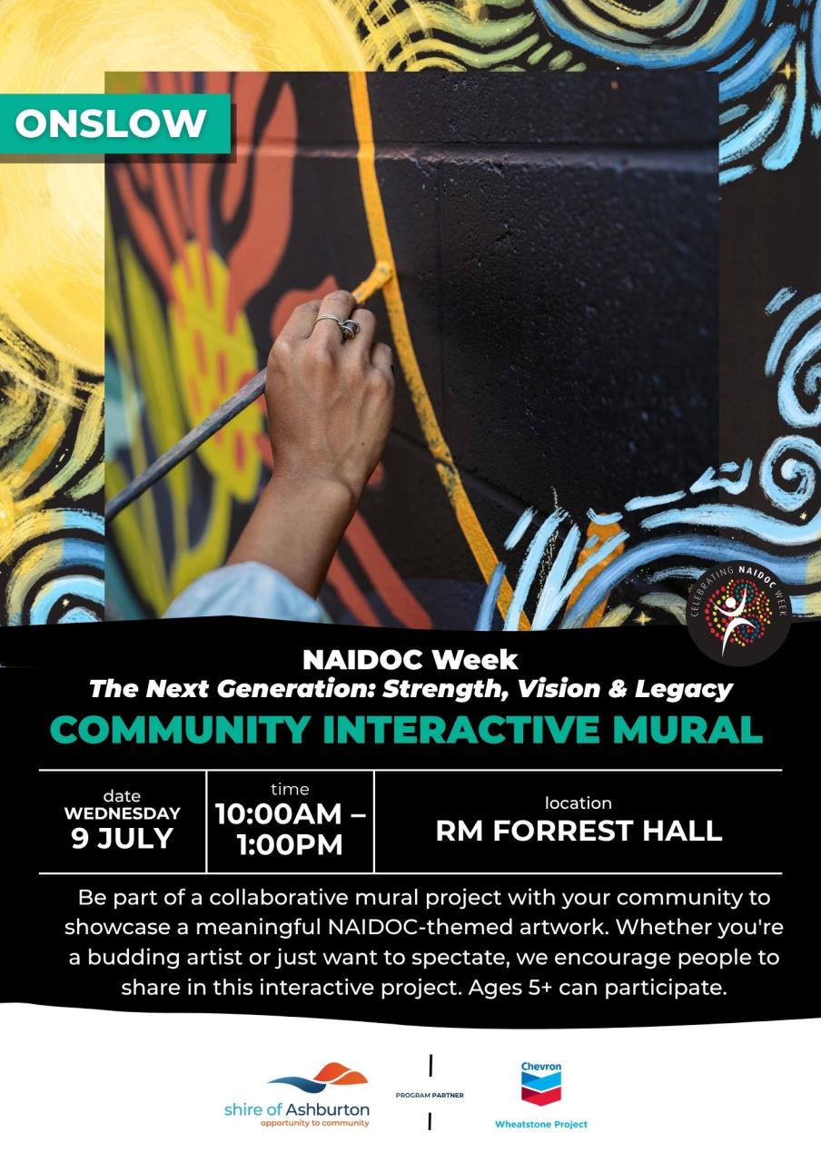 Onslow NAIDOC Week - Community Interactive Mural
