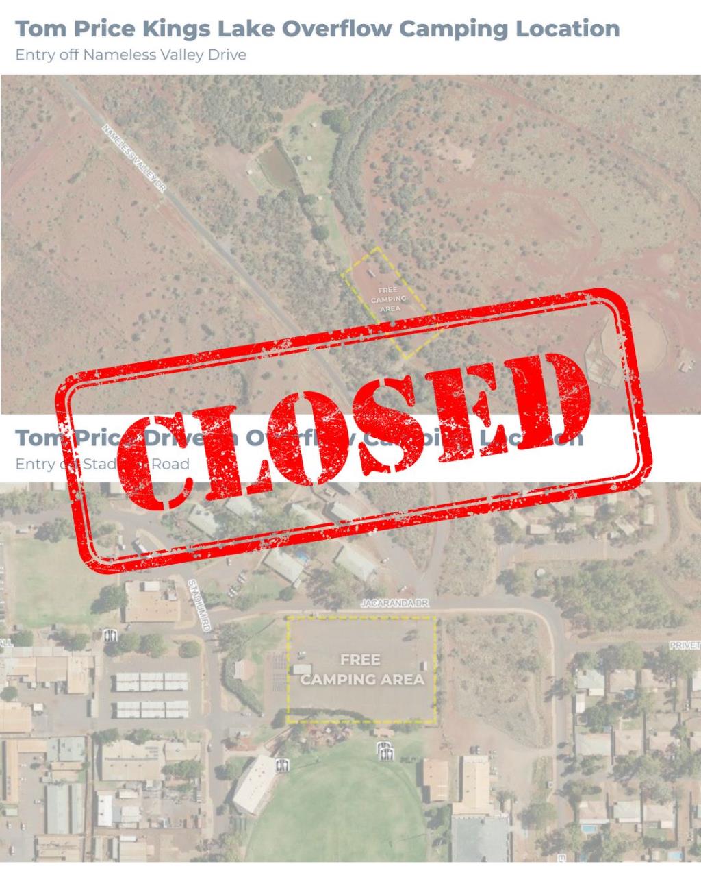 Cyclone Narelle Update - Emergency Overflow Camping CLOSED