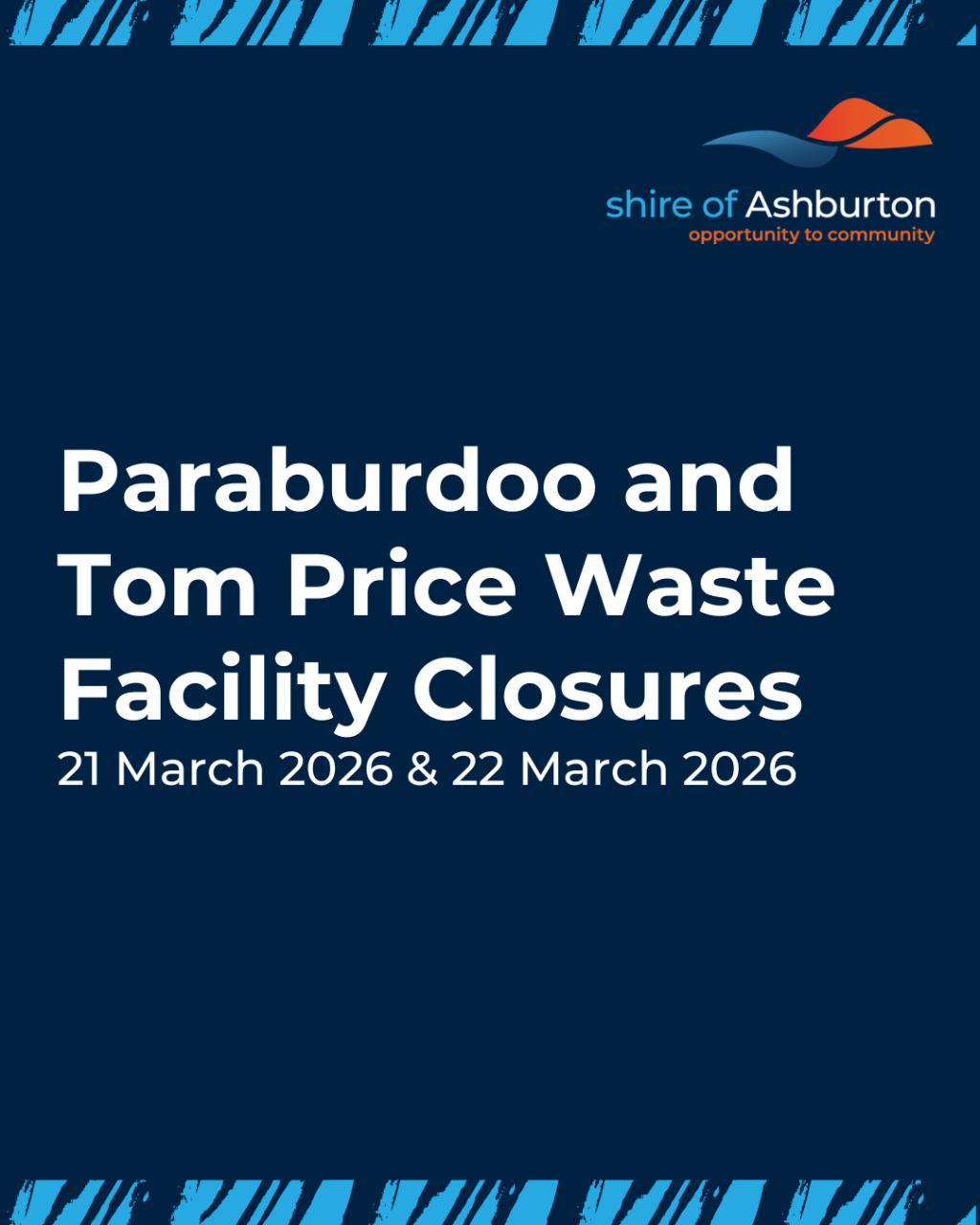 Paraburdoo and Tom Price Waste Facility Closures