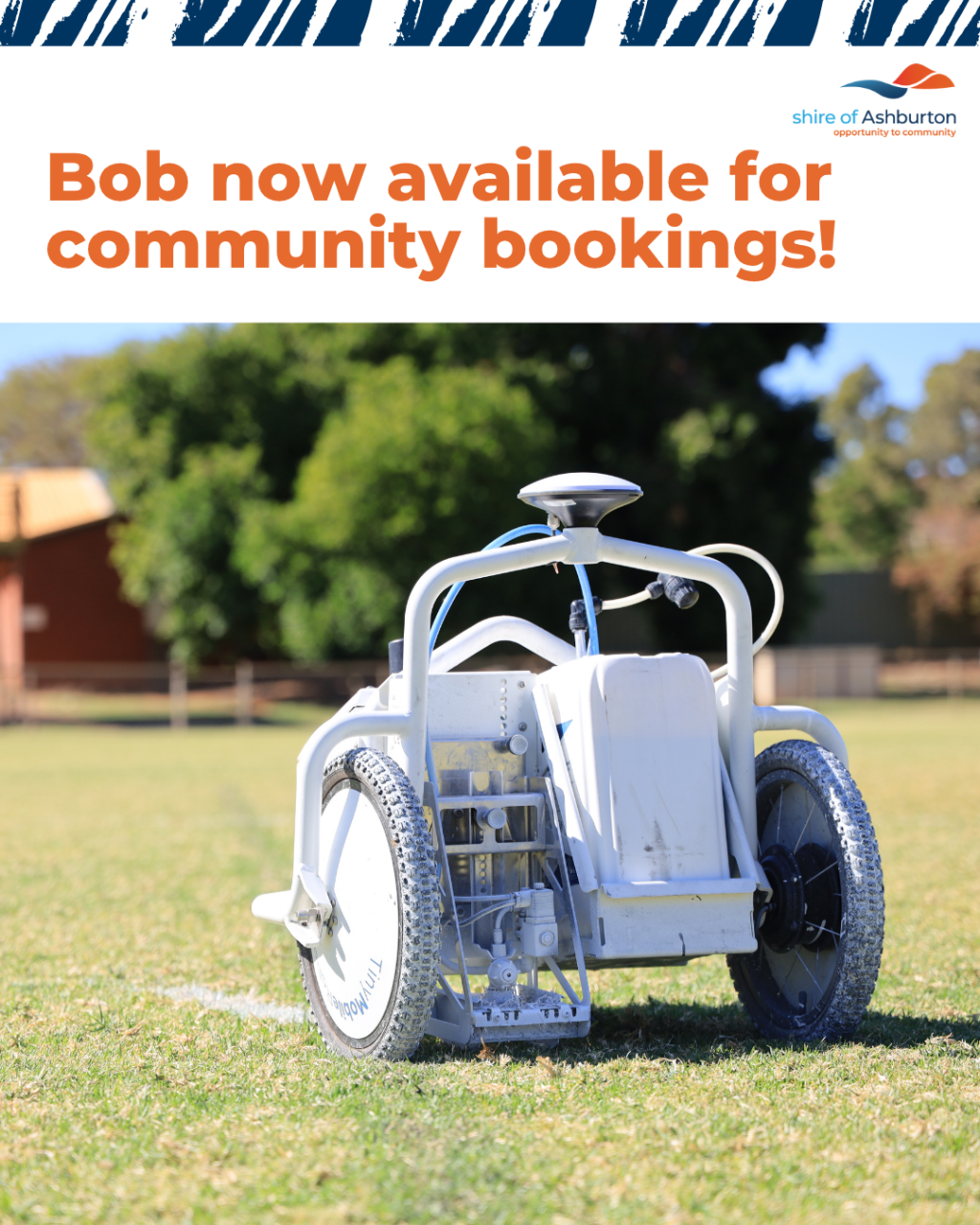 Bob now available for community bookings!