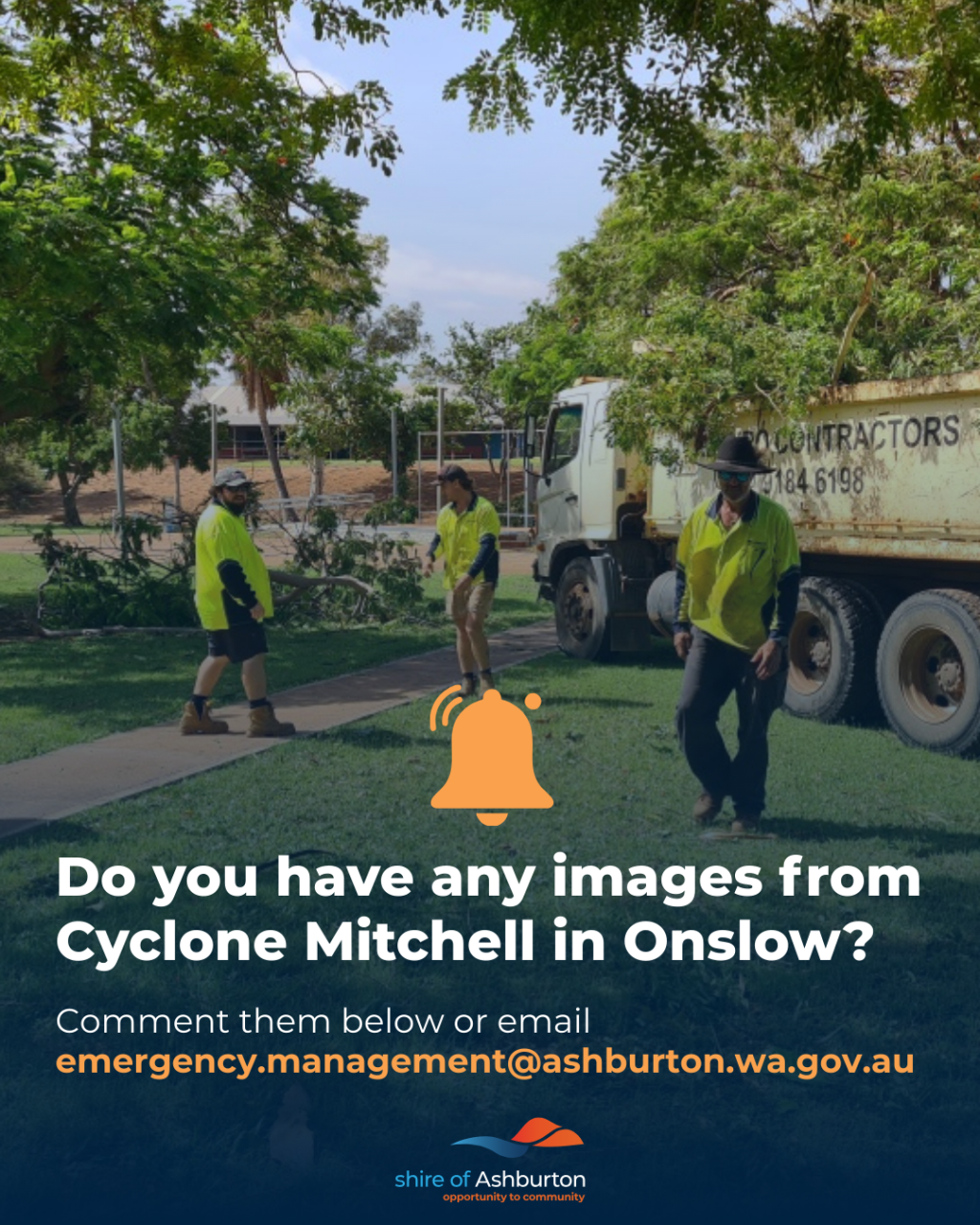 Do you have any images from Cyclone Mitchell in Onslow?