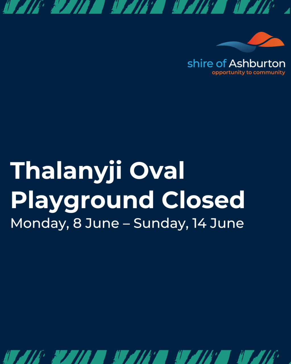 Thalanyji Oval Playground Closed