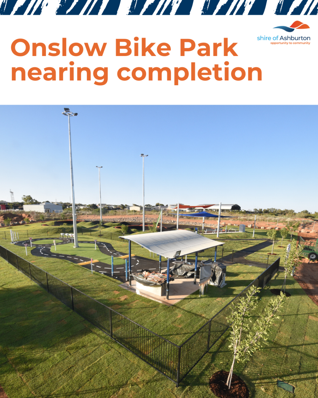 Onslow Bike Park Nearing Completion