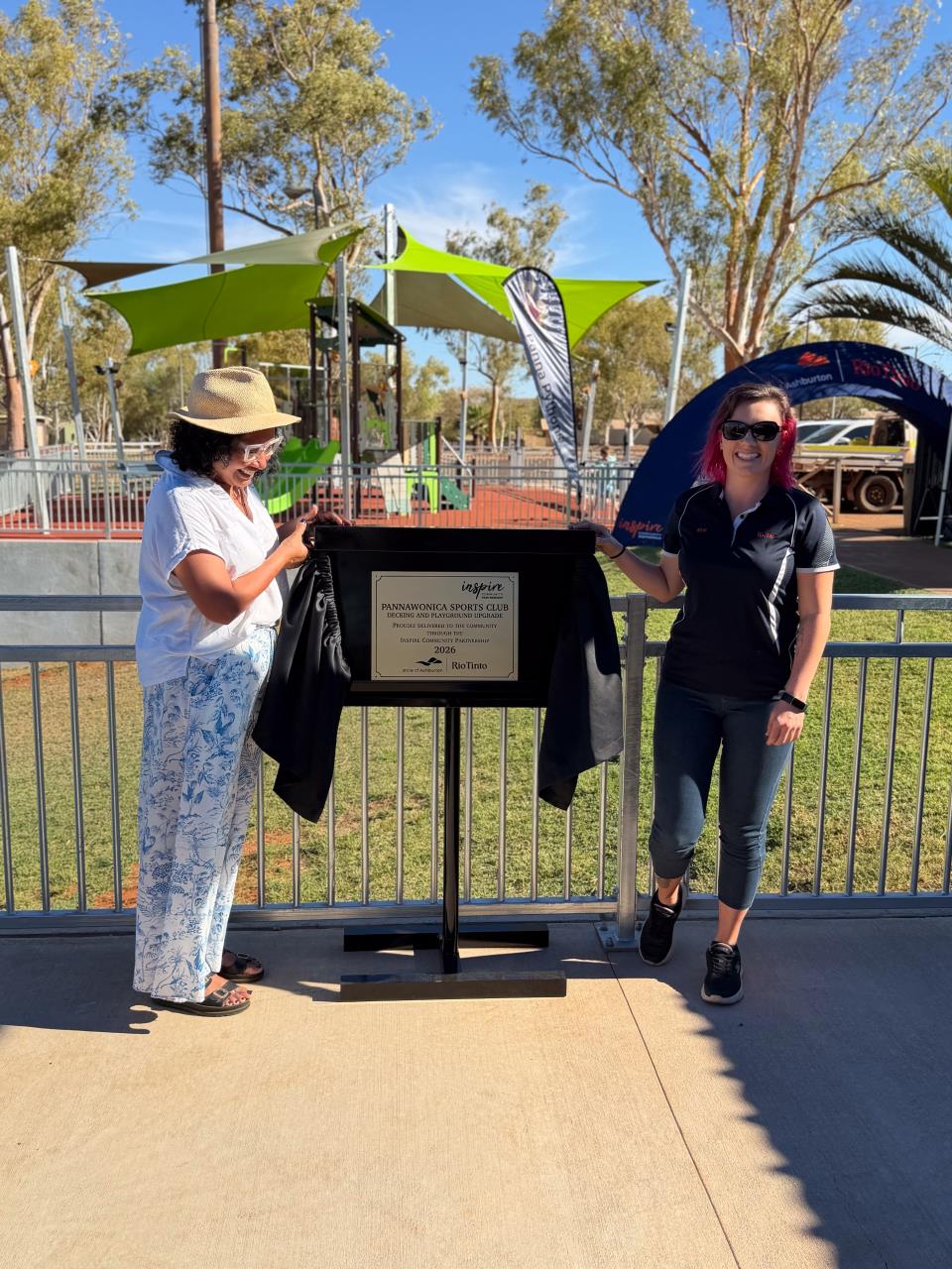 Pannawonica Community Celebrates the New Sports Club and Playground