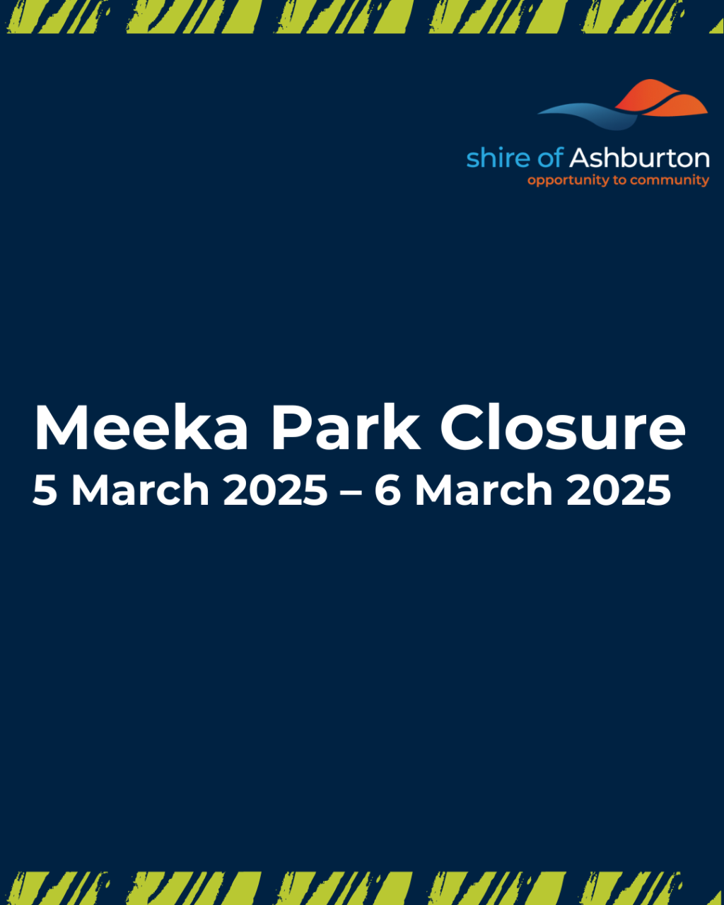 Meeka Park Closure
