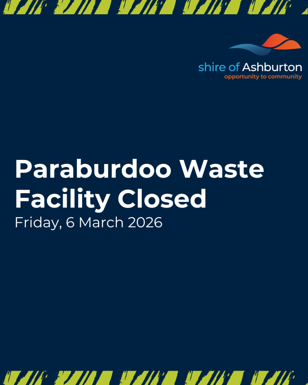 Paraburdoo Waste Facility Closed