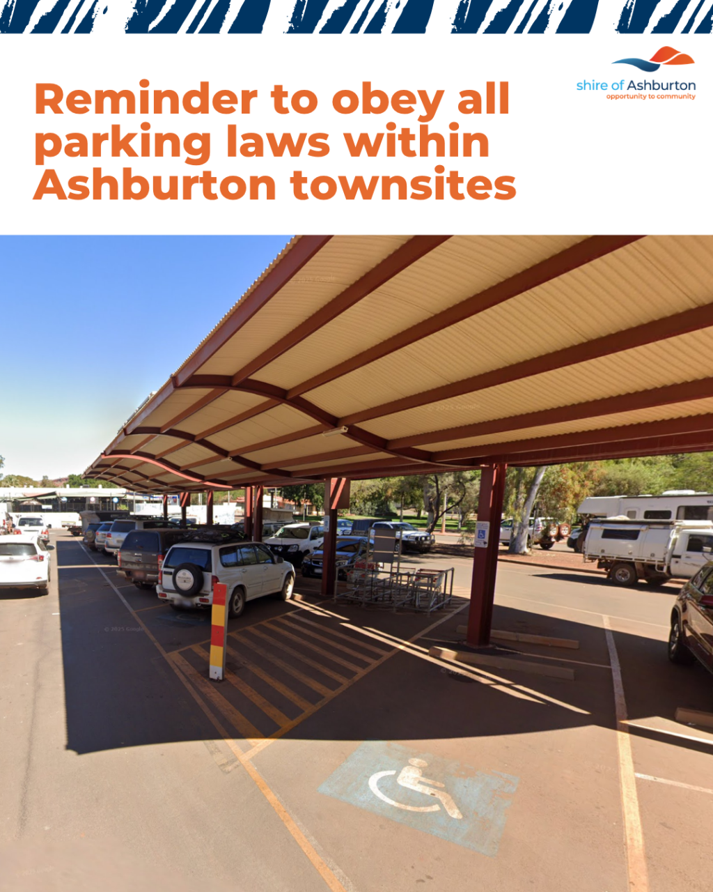 Reminder to Obey All Parking Laws Within Ashburton Townsites