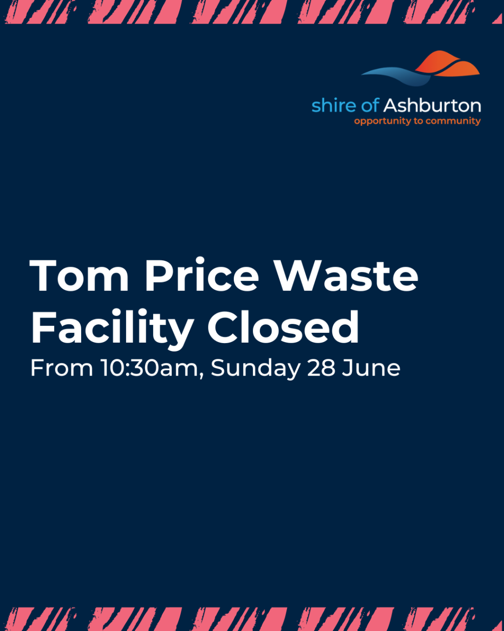 Tom Price Waste Facility Closed