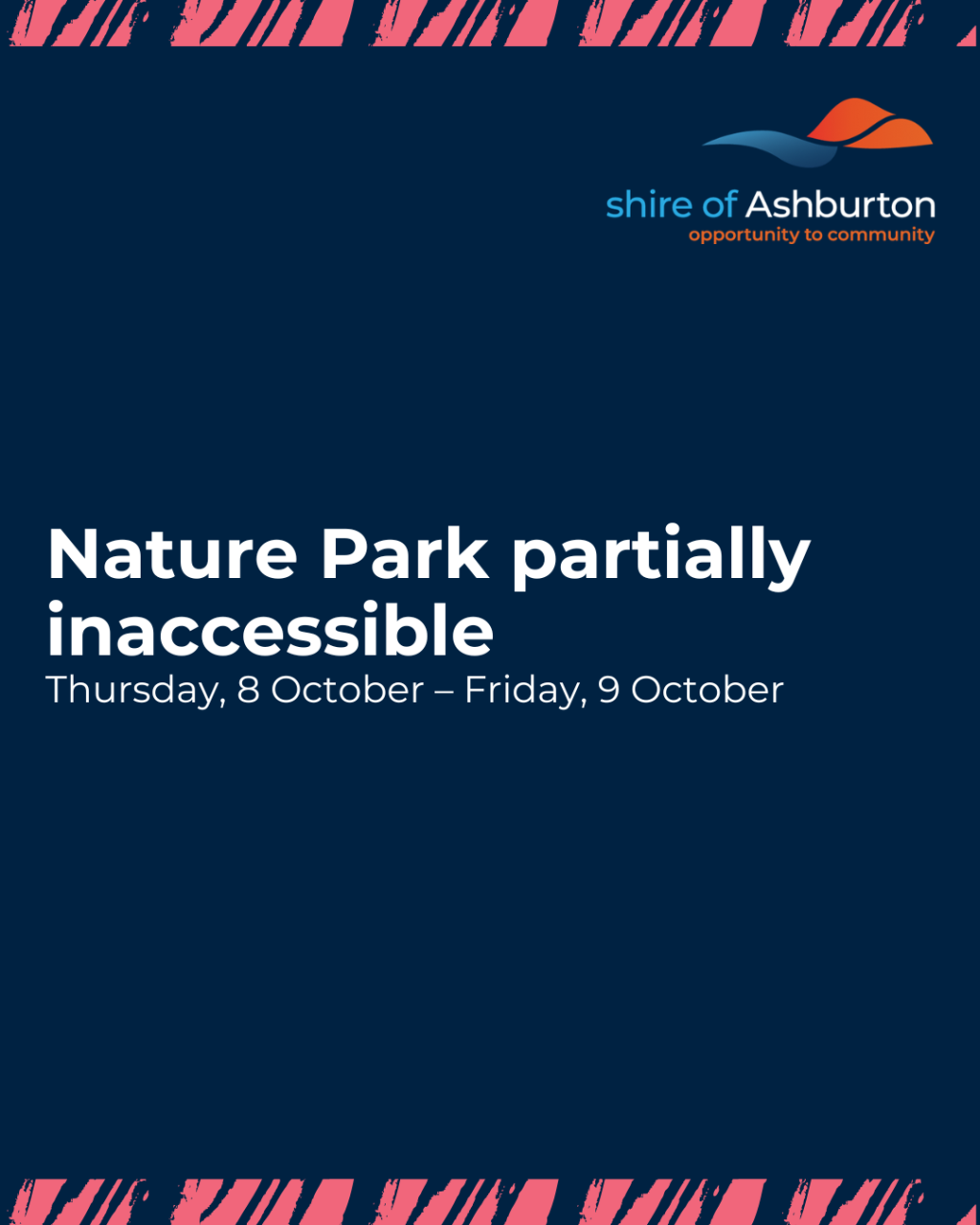 Tom Price Nature Park Closed